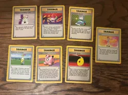 Lot 7 Pokemon Trainer Base Set (imposter Professor Oak, Breeder, Lass, Clefairy) - Image 1