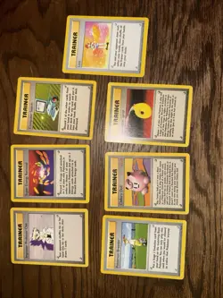Lot 7 Pokemon Trainer Base Set (imposter Professor Oak, Breeder, Lass, Clefairy) - Image 2