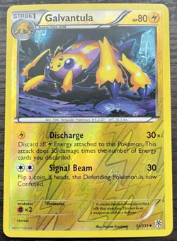 Galvantula 51/135 Pokemon TCG Black & White Plasma Storm Reverse Holo LP - Image 1