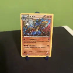 2016 Pokemon XY- Lucario #XY140 XY Promos Holofoil LP - Image 1