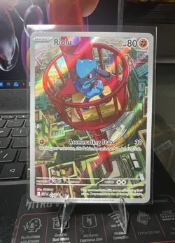 Pokemon Riolu 010 Me: Mega Evolution Promo Holo Basic 80 HP Accelerating Stab - Image 1
