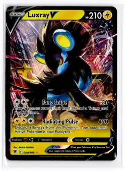 2022 TCG Pokemon #50 Luxray V 050/189 Holo Astral Radiance - Image 1
