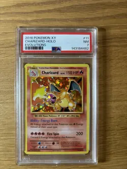 Pokemon Charizard Evolutions Holo Rare 2016 PSA 7 - Image 1