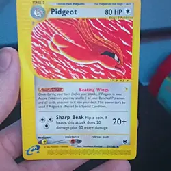 Pokemon Pidgeot Expedition Base Set Rare 59/165 80 HP Stage 2 Sharp Beak English - Image 1