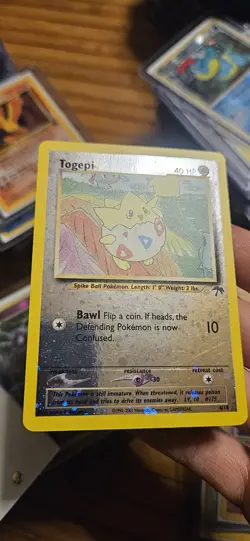 Togepi - Swirl - Reverse Holo - 4/18 Southern Islands - Pokemon TCG - 2001 - Image 2