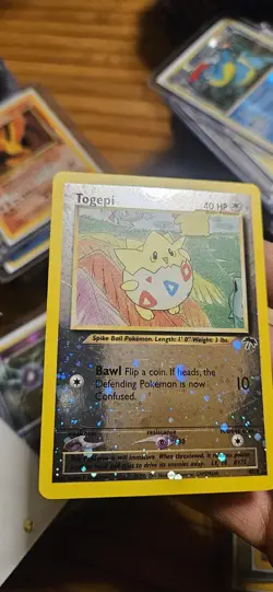Togepi - Swirl - Reverse Holo - 4/18 Southern Islands - Pokemon TCG - 2001 - Image 3