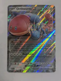 Orthworm ex 110/142 Sv07: Stellar Crown Holo Pokemon TCG - NM - Image 1