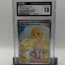 Pokemon Lillie's Determination Special Illustration Rare Holo CGC 10 184/132 - Image 1