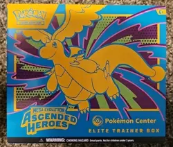 Pokemon Ascended Heroes Pokemon Center Exclusive ETB - BOX AND GUIDE ONLY - Image 1
