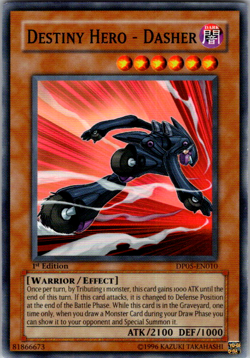 Destiny HERO - Dasher - DP05-EN010 - VLP - Common - 1st ed - Yugioh - Image 1