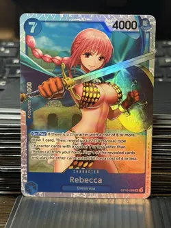 ONE PIECE CARD GAME - ROYAL BLOOD REBECCA SR #OP10-058 ENGLISH CCG - Image 1