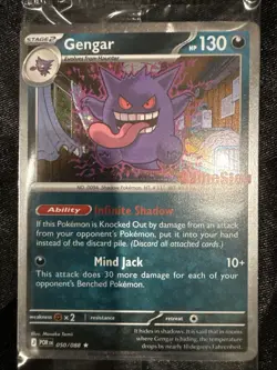 Gengar Gamestop 050/088 Promo Card with Swirl 🌀 SEALED, Ungraded - Image 1