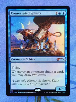 1x FOIL Consecrated Sphinx, LP, Secret Lair Drop (SLD), Magic the Gathering, MtG - Image 1