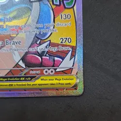 Pokemon Mega Lucario ex 160/132 Me01: Mega Evolution Ultra Rare Holo EX Card - Image 4