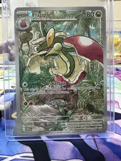 Pokemon TCG Flapple Illustration Rare Holo Card 210/191 Sv08: Surging Sparks - Image 1