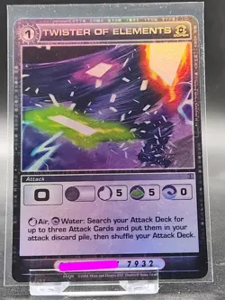 Chaotic Card : Twister Of Elements Silent Sands First Edition Super Rare Attack - Image 1