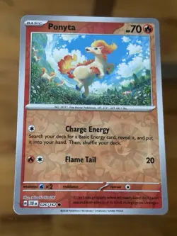 Ponyta 026/162 Sv05: Temporal Forces Reverse Holo Pokemon Card Buy 2 Get 1 Free - Image 1