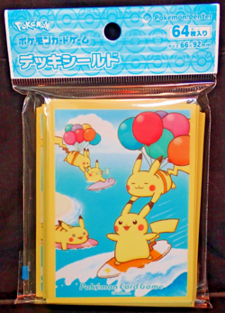 Pokemon Center Japan TCG Pikachu Surfing Card Sleeves - Image 1