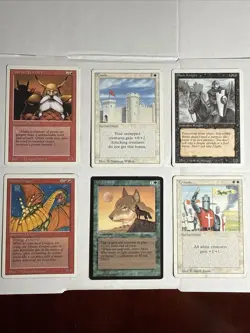 Magic The Gathering Revised Edition 6 Card Lot - Image 1