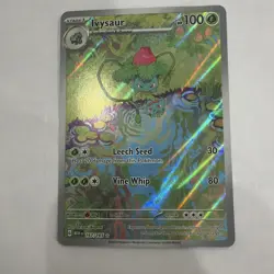 Pokemon Ivysaur Illustration Rare Full Art Holo Sv151 167/165 100 HP TCG Card - Image 2