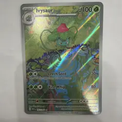 Pokemon Ivysaur Illustration Rare Full Art Holo Sv151 167/165 100 HP TCG Card - Image 3