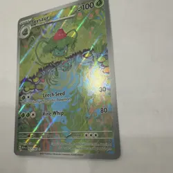 Pokemon Ivysaur Illustration Rare Full Art Holo Sv151 167/165 100 HP TCG Card - Image 5