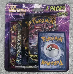 Pokemon Trading Card Game TCG Lightning Set 4 Pack Sealed w/ Bonus Card - Image 1