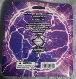 Pokemon Trading Card Game TCG Lightning Set 4 Pack Sealed w/ Bonus Card - Image 2