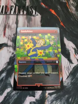 2024 MTG Magic the Gathering Fallout Borderless Foil #355 Vandalblast Pip Boy - Image 2