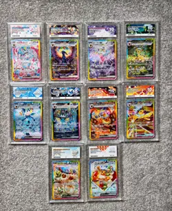 Pokemon Terastal Festival Eevee Evolutions 10 Card SAR Set ACE 10 &9 Japanese - Image 1