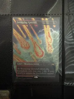 MTG English Stomping Ground (Borderless) (Galaxy Foil) Foil Unfinity - Image 2