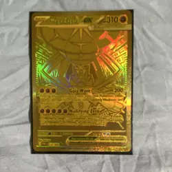 Mega Zygarde EX Gold Full Art Holo Pokemon Card 310 HP 200 Attack - Image 1