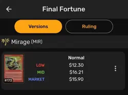 Final Fortune Magic MTG Revised 3rd Edition - Image 4