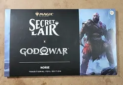 MTG Secret Lair x God of War NORSE Traditional Foil *new/sealed - Image 1
