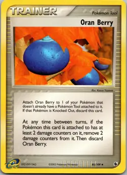 Oran Berry 85/109 Uncommon Ruby & Sapphire Pokemon Near Mint - Image 1