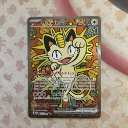 Pokemon TCG Meowth EX 121/088 Special Illustration Rare Perfect Order SIR NM - Image 1