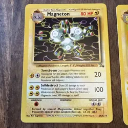 Lot 3 LP Pokemon Fossil: Ditto 18/62, Raichu 29/62, Magneton 26/62 Rare Cards - Image 2