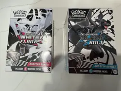 Sealed Pokemon Black Bolt & White Flare Booster Bundles- Lot of 2 - Image 1
