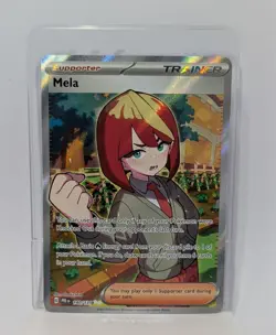 Pokemon Mela 140/131 Prismatic Evolutions Ultra Rare Trainer Card - Image 1