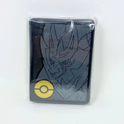 Pokemon Zamazenta Black Gold Deck Protector Card Sleeves - Image 1