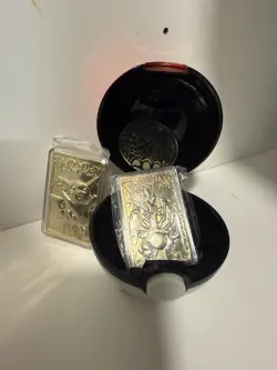 POKEMON 23K GOLD PLATED CARDS W/COA - (CHARIZARD/ PIKACHU) - Image 1