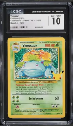 Pokemon Celebrations Base Set Charizard Blastoise Venusaur PSA CGC 8.5 10 Set - Image 4