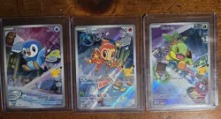 Pokemon TCG Chimchar Turtwig Piplup First Partner Illustration Sinnoh Promos NM - Image 1