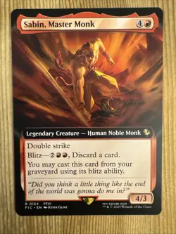 Sabin, Master Monk - Extended Art FIC NM MTG - Image 1