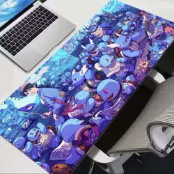Pokemon Playmat Mousepad - SQUIRTLE TOWN - Wartortle & Blastoise - TCG Play Mat - Image 1