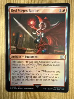 MTG - Final Fantasy - Red Mage's Rapier Uncommon Foil 0152 M/NM - Image 1