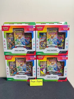 ---LOT OF 4---Pokemon TCG - First Partner Illustration Collection ✅Sealed - Image 1