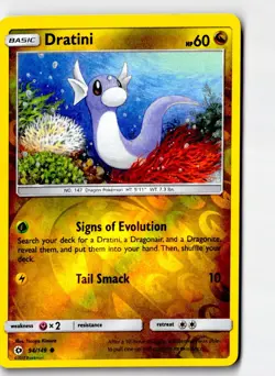 Dratini 94/149 Common SM Base Set Pokemon Reverse Holo Lightly Played - Image 1