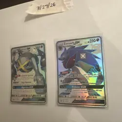 Pokemon TCG Metagross GX and Zoroark GX 157a/77a Hidden Fates Promos Near Mint - Image 3