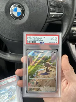 Pokemon 2025 Paldean Wooper 102/094 Full Art IR Phantasmal Flames GEM MT PSA 10 - Image 1